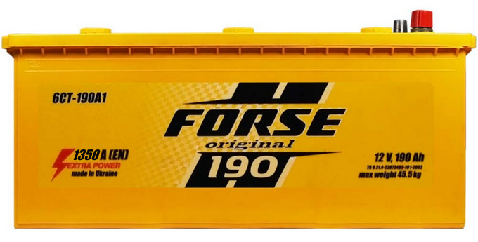 Акумулятор вантажний FORSE 190Аh 1350A